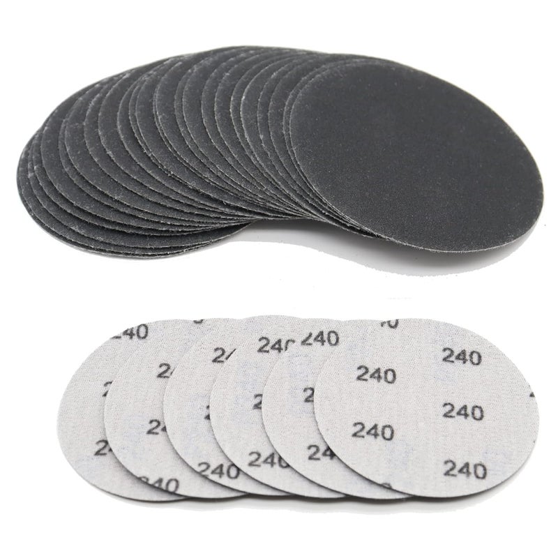 CTPICXM 30pcs Sandpaper 3 inch Sanding Discs Hook and Loop 240 Grits Wet Dry Sandpaper for Random Orbital Sander Automotive Metal Sanding Polishing - Image 1